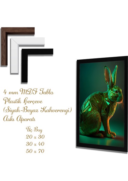 Yapay Zeka Görselli Mdf Plastik Çerçeveli Dekoratif Tablo fiyatları