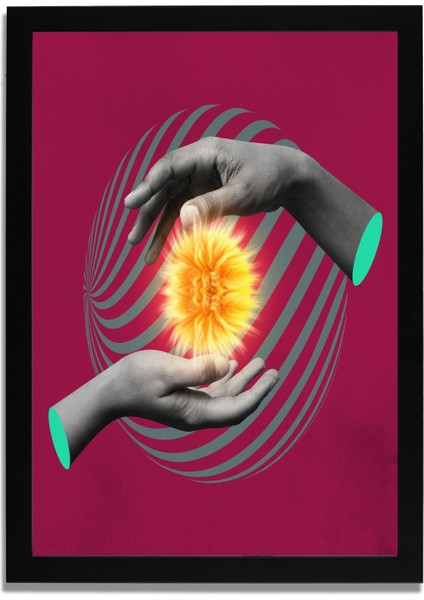 Yapay Zeka Görselli Mdf Plastik Çerçeveli Dekoratif Tablo