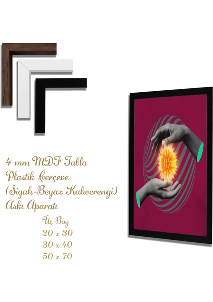 Yapay Zeka Görselli Mdf Plastik Çerçeveli Dekoratif Tablo fiyatları