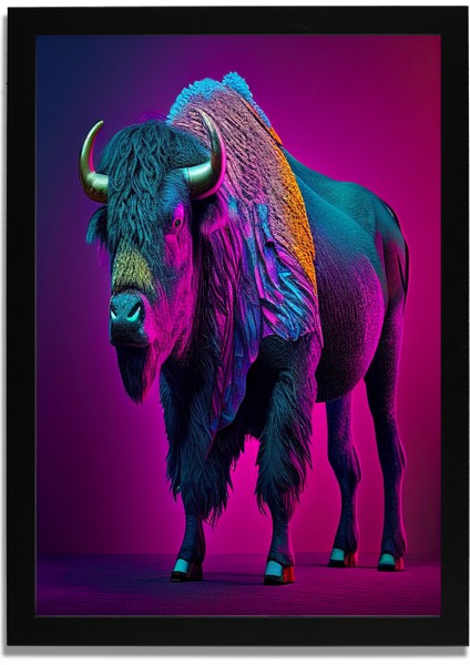 Yapay Zeka Görselli Mdf Plastik Çerçeveli Dekoratif Tablo