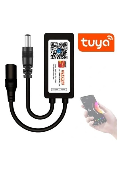Tuya LED Kontrol Mini Dc Wifi Dimmer 5-24V 12A App Ios Android Alexa Siri Google Xiaomi Smart Home Ses Kontrolü Uygulama