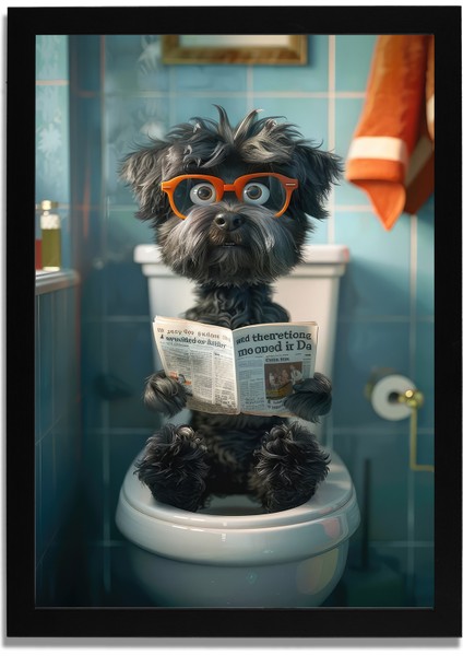 Yapay Zeka Görselli Mdf Plastik Çerçeveli Dekoratif Tablo