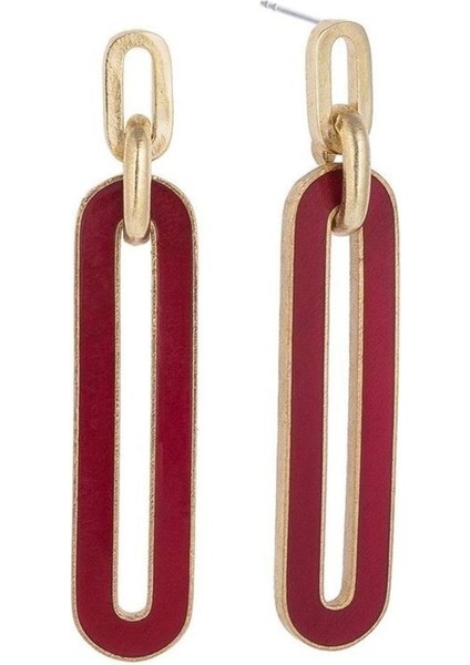 Bronz Enameled Aristocrat Küpe