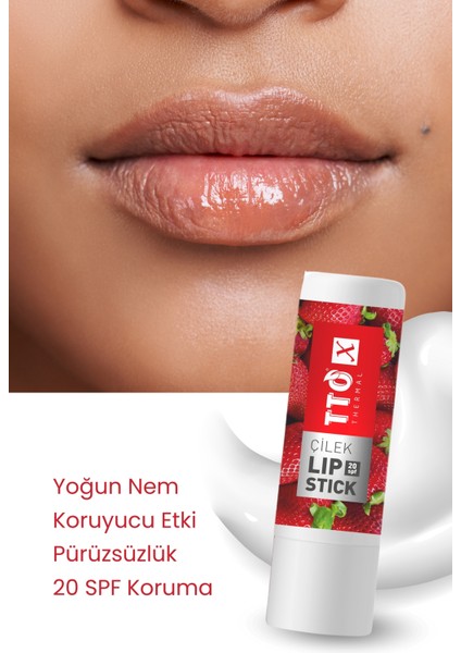 x Çilek Aromalı Lip Stick 20 Spf Korumalı modelleri