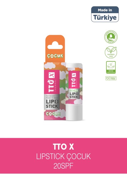 x Çilek Aromalı Lip Stick 20 Spf Korumalı