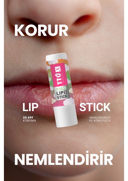 x Çilek Aromalı Lip Stick 20 Spf Korumalı