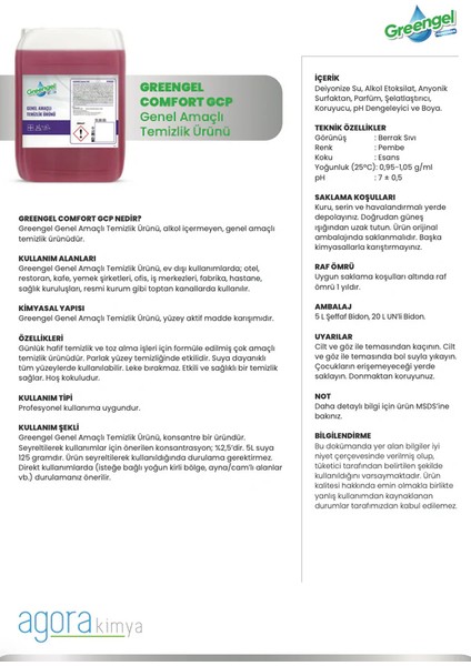 Comfort Gcp- Genel Temizlik fiyatları