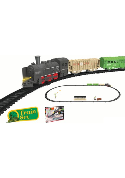 Tren Seti Oyuncak Tren Retro Lokomotif Tren Seti 25 Parça