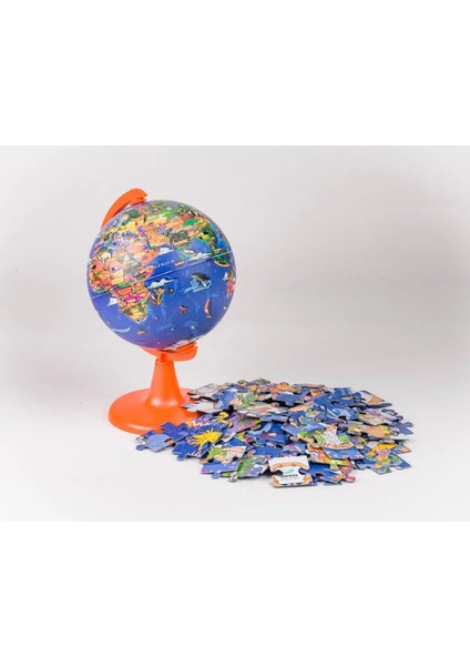 15CM Kıds My World Küre + 54PCS Puzzle