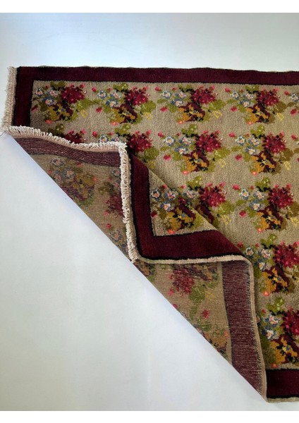112 x 273 cm El Dokuma Çiçek Desenli Mutfak Koridor Yolluk Yıkanabilir Antik Kilim fırsatları