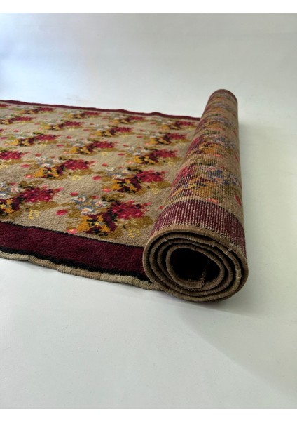 112 x 273 cm El Dokuma Çiçek Desenli Mutfak Koridor Yolluk Yıkanabilir Antik Kilim indirimleri