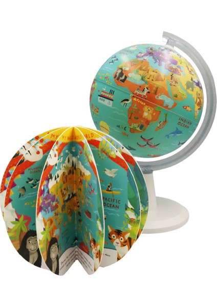 20CM Kıds My Wıld World Globe + Book + USB
