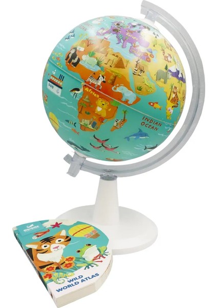 20CM Kıds My Wıld World Globe + Book + USB