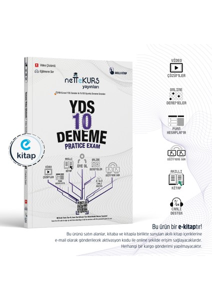 Yds Video Çözümlü Akıllı 10 Deneme E-Kitap