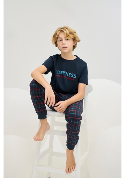 8800 Erkek Ç. Baskılı Pijama Takım
