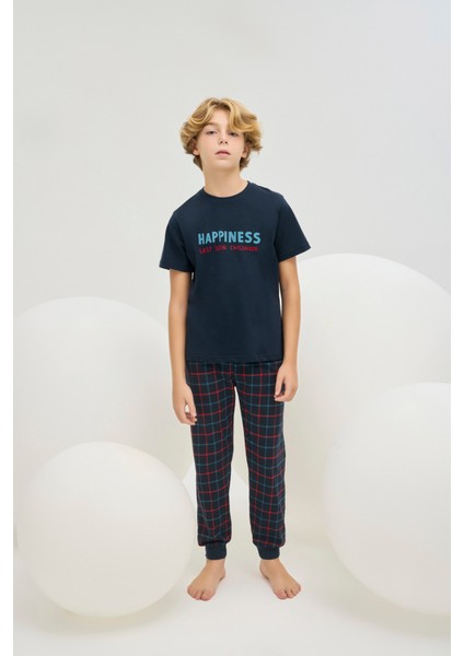 8800 Erkek Ç. Baskılı Pijama Takım