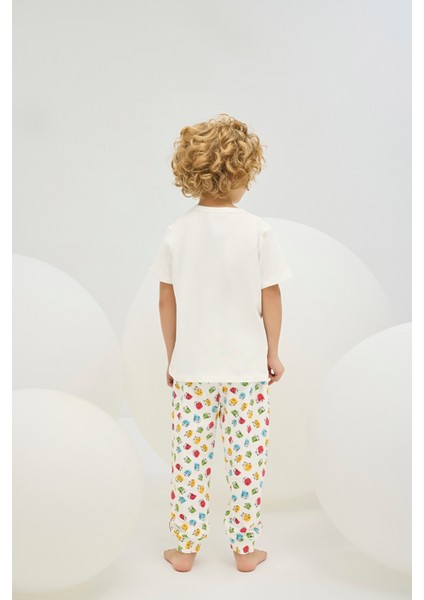 8766 Erkek Ç. Baskılı Pijama Takım
