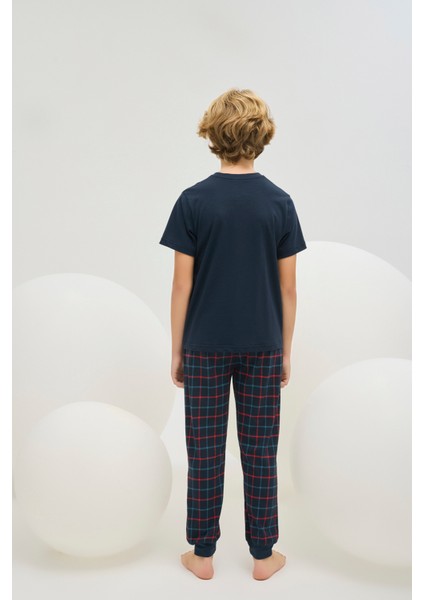 8800 Erkek Ç. Baskılı Pijama Takım