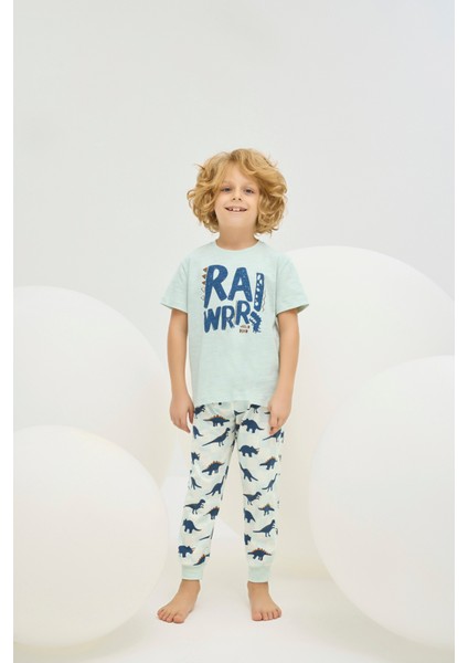 8781 Erkek Ç. Baskılı Pijama Takım