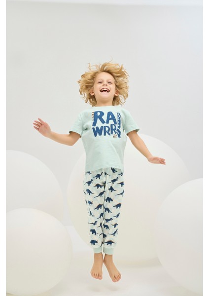 8781 Erkek Ç. Baskılı Pijama Takım