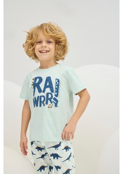 8781 Erkek Ç. Baskılı Pijama Takım