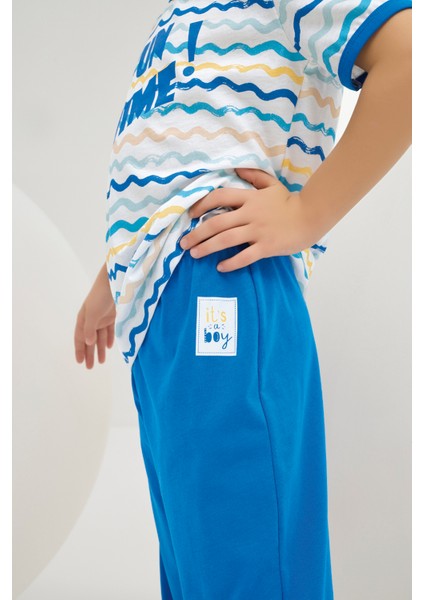 8812 Erkek Ç. Baskılı Pijama Takım