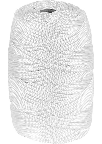 Beyaz 2 mm Parlak Sentetik Polyester 300 M Makrome İplik fiyatları