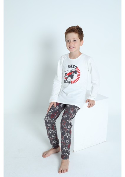 7718 Baskılı Erkek Ç. Pijama Takımı