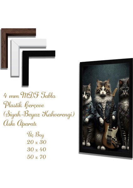 Yapay Zeka Görselli Mdf Plastik Çerçeveli Dekoratif Tablo fiyatları