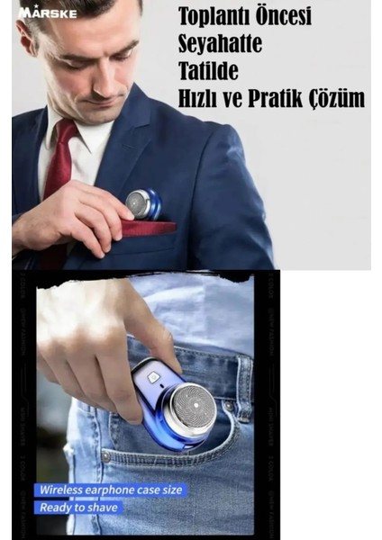 Şarjlı Mini Sakal Tıraş Makinesi – Günlük Kullanım, Tatil ve Otel Için Kompakt ve Pratik Çözüm