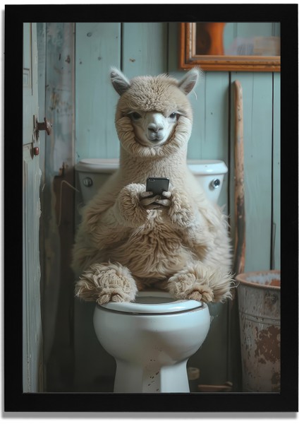 Yapay Zeka Görselli Mdf Plastik Çerçeveli Dekoratif Tablo