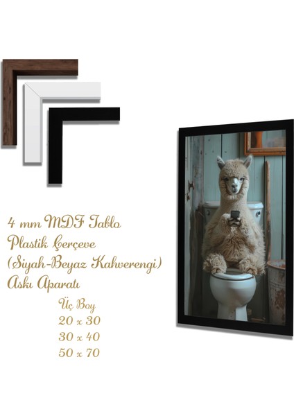 Yapay Zeka Görselli Mdf Plastik Çerçeveli Dekoratif Tablo fiyatları