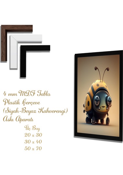 Yapay Zeka Görselli Mdf Plastik Çerçeveli Dekoratif Tablo fiyatları