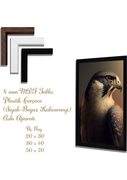 Yapay Zeka Görselli Mdf Plastik Çerçeveli Dekoratif Tablo fiyatları