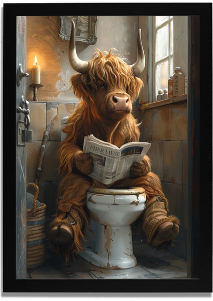 Yapay Zeka Görselli Mdf Plastik Çerçeveli Dekoratif Tablo