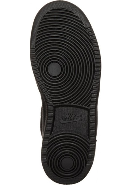 Court Borought Mid (Psv) Leather Sneaker Hakiki Deri Günlük Spor Ayakkabı Siyah