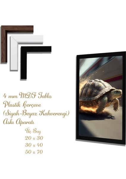 Yapay Zeka Görselli Mdf Plastik Çerçeveli Dekoratif Tablo fiyatları