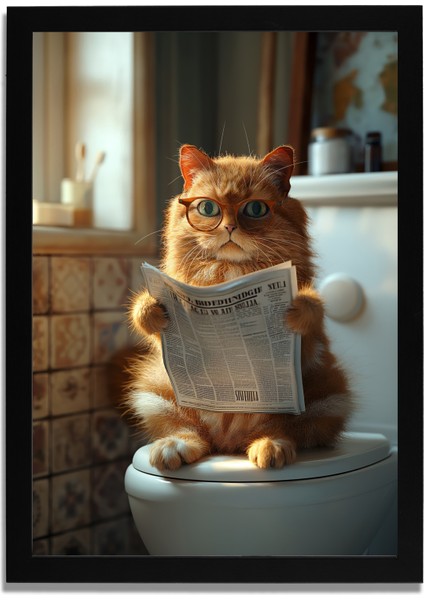 Yapay Zeka Görselli Mdf Plastik Çerçeveli Dekoratif Tablo