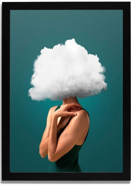 Yapay Zeka Görselli Mdf Plastik Çerçeveli Dekoratif Tablo