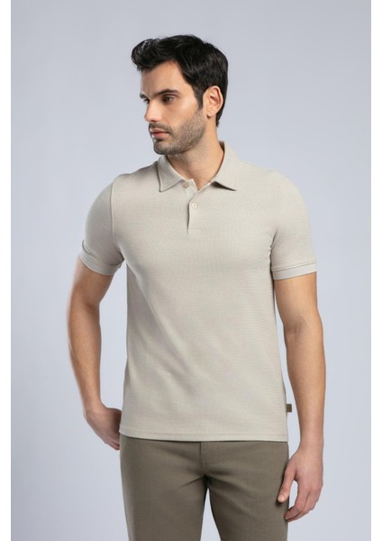 Jody Erkek Polo Yaka T-Shirt Bej