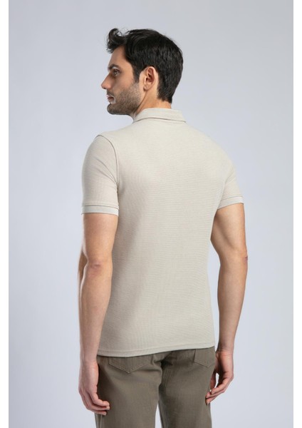 Jody Erkek Polo Yaka T-Shirt Bej