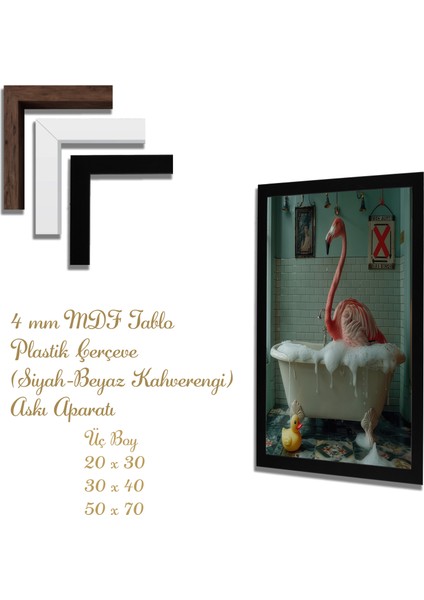 Yapay Zeka Görselli Mdf Plastik Çerçeveli Dekoratif Tablo fiyatları