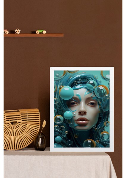 Yapay Zeka Görselli Mdf Plastik Çerçeveli Dekoratif Tablo indirimleri