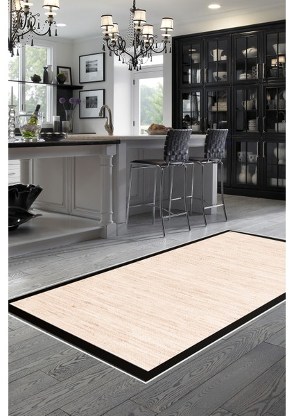 Kaymaz Dijital Mutfak & Salon Halı Luna Pamuk Dokuma E5001 Açık Krem indirimleri