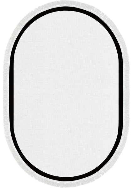 Kaymaz Dijital Mutfak & Salon Halı Luna Pamuk Saçaklı Oval Dokuma E5001 Açık Gri fiyatları