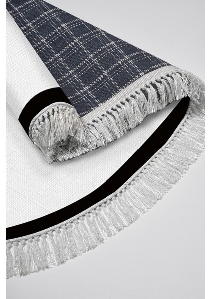 Kaymaz Dijital Mutfak & Salon Halı Luna Pamuk Saçaklı Oval Dokuma E5001 Açık Gri fırsatları