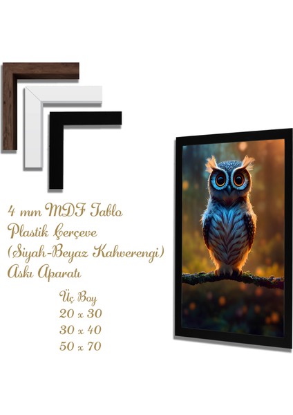 Yapay Zeka Görselli Mdf Plastik Çerçeveli Dekoratif Tablo fiyatları