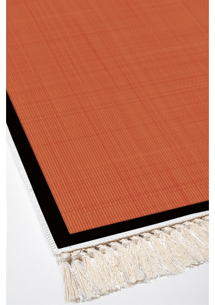 Kaymaz Dijital Mutfak & Salon Halı Saray Deri Saçaklı Dokuma E5007 Kiremit modelleri