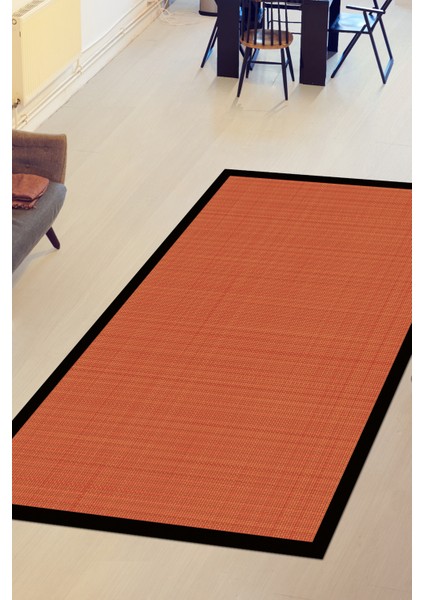 Kaymaz Dijital Mutfak & Salon Halı Saray Deri Dokuma E5007 Kiremit