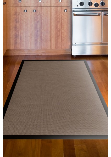 Kaymaz Dijital Mutfak & Salon Halı Saray Deri Dokuma E5001 Koyu Kahve indirimleri